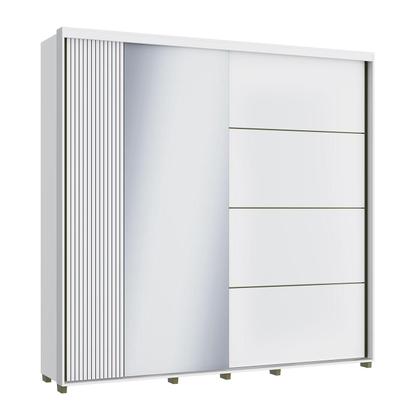 Imagem de Guarda Roupa 240cm 2 Portas com Espelho e 4 Gavetas 100% MDF