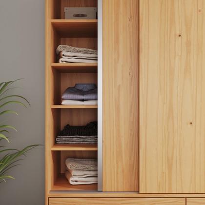 Imagem de Guarda-roupa 3 Portas 4 Gavetas Square