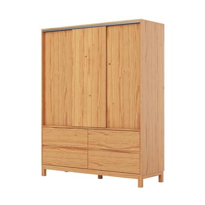 Imagem de Guarda-roupa 3 Portas 4 Gavetas Square