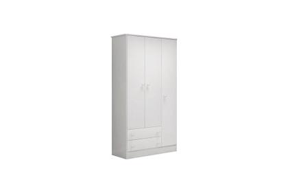 Imagem de Guarda Roupa 3 Portas, Berço e Cômoda 4 Gavetas Branco