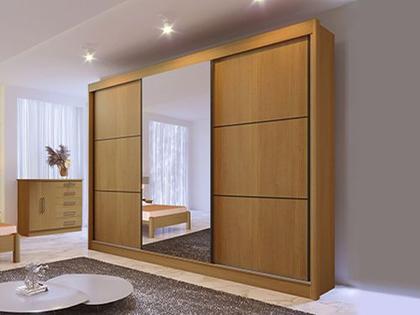 Guarda-Roupa 3 Portas c/Espelho Elegance - Alpoim Imagem de Guarda-Roupa 3 Portas c/Espelho Elegance
