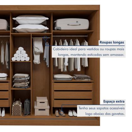 Imagem de Guarda Roupa 3 Portas de Correr 100%mdf Monte Rei