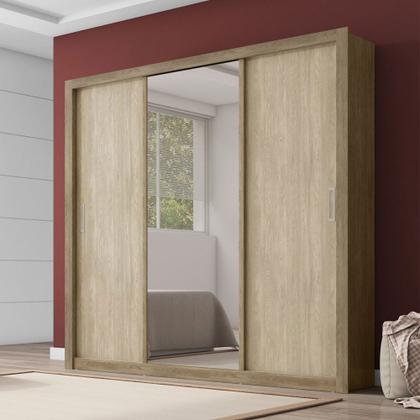 Imagem de Guarda Roupa 3 Portas de Correr Residence com Espelho Demobile