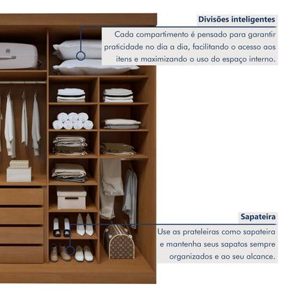 Imagem de Guarda-roupa 4 Portas 100% Mdf Versátil