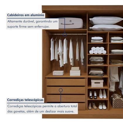 Imagem de Guarda-roupa 4 Portas 100% Mdf Versátil