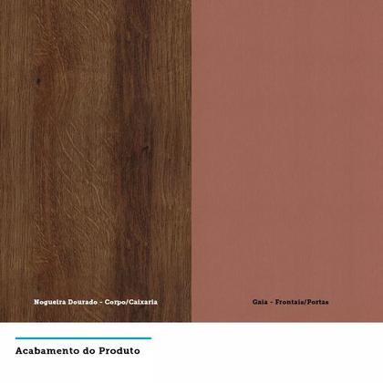 Imagem de Guarda Roupa 4 Portas Alumínio Inox com Espelho 3 Gavetas 159 cm Prime Luciane Móveis