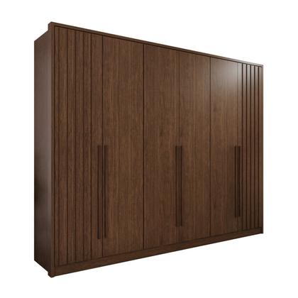 Imagem de Guarda-roupa 6 Portas 1 Gaveta Anápolis Ripado 100% Mdf