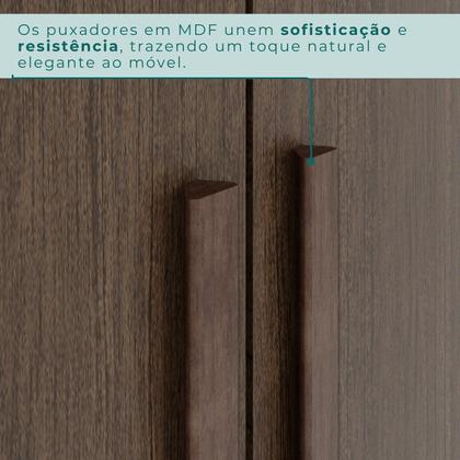 Imagem de Guarda-roupa 6 Portas 1 Gaveta Anápolis Ripado 100% Mdf