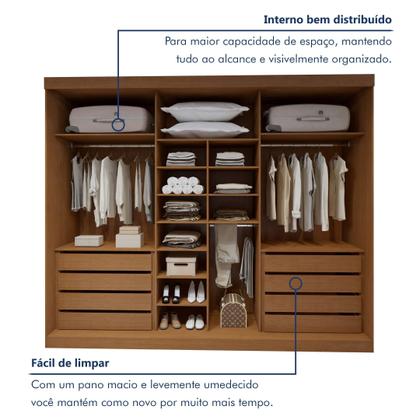 Imagem de Guarda-roupa 6 Portas 100% Mdf Versatil