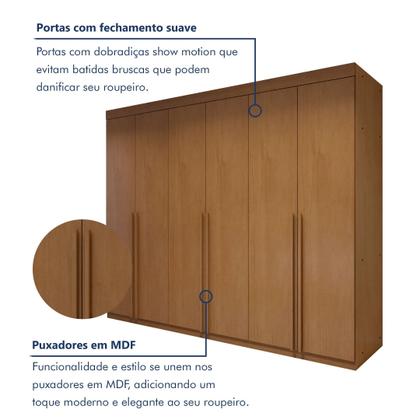 Imagem de Guarda-roupa 6 Portas 100% Mdf Versatil