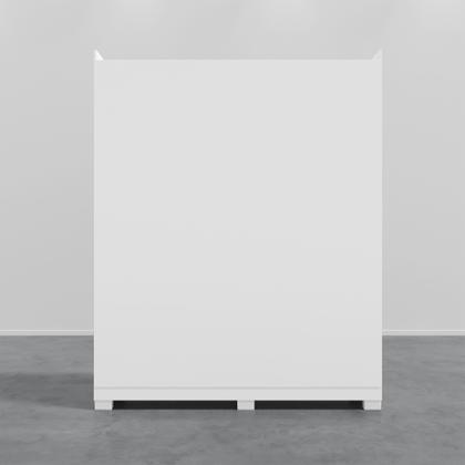 Imagem de Guarda Roupa 6 Portas 2 Gavetas Com Espelho Modena Branco Tx Flex Detalhe Rosa - Combo Stock