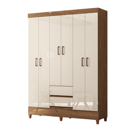 Imagem de Guarda roupa 6 portas 2 gavetas HIPER