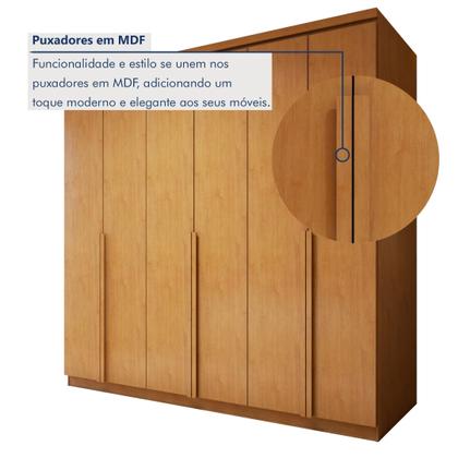 Imagem de Guarda-roupa 6 Portas 4 Gavetas 100% Mdf Alonzo