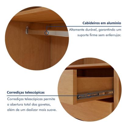 Imagem de Guarda-roupa 6 Portas 4 Gavetas 100% Mdf Alonzo