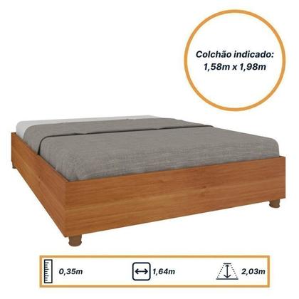 Imagem de Guarda-roupa 6 Portas com Espelho Ripado Nova York e Cama Casal Queen Monaco Espresso Móveis