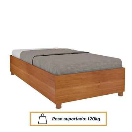 Imagem de Guarda-roupa 6 Portas com Espelho Ripado Nova York e Cama Solteiro Monaco Espresso Móveis