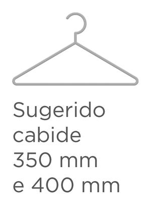 Imagem de Guarda Roupa 6 Portas com Pés Paris Espresso Móveis Branco
