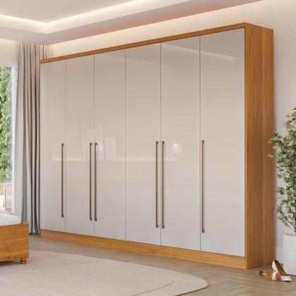 Imagem de Guarda-roupa 6 Portas Portugal e Comoda 5 Gavetas Premium Espresso Móveis