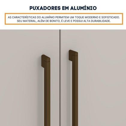 Imagem de Guarda-roupa 6 Portas Portugal e Comoda 5 Gavetas Premium Espresso Móveis