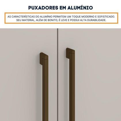 Imagem de Guarda-roupa 6 Portas Portugal e Comoda 5 Gavetas Premium Espresso Móveis