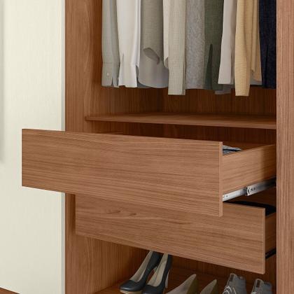 Imagem de Guarda-roupa 8 Portas 4 Gavetas Master New com Espelho e Pés