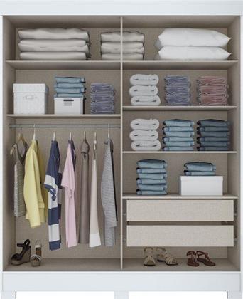 Imagem de Guarda-Roupa B66, 2 Portas de Correr com Espelho - Henn