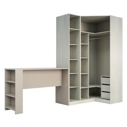 Imagem de Guarda Roupa Cabideiro E Bancada Crema Com Connect