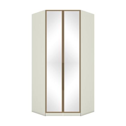 Imagem de Guarda Roupa Canto Closet Modulado 2 Portas e 3 Gavetas com Espelho e Led