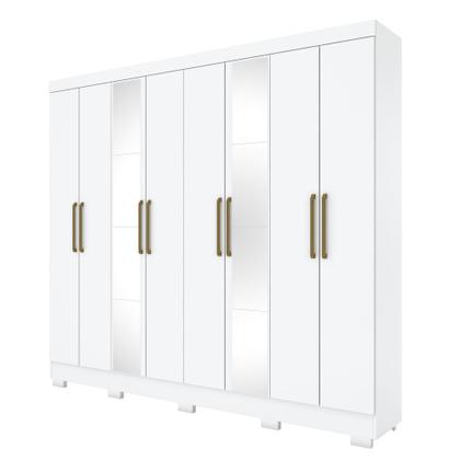 Imagem de Guarda Roupa Casal 08 Portas 04 Gavetas com Espelho Ibiza Casa 812