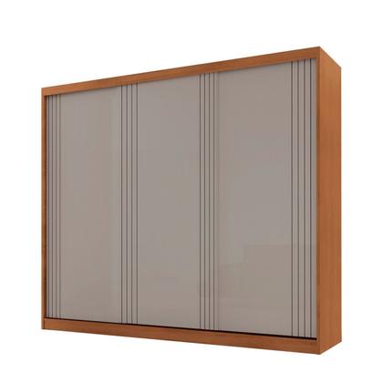 Imagem de Guarda-roupa Casal 100% Mdf 3 Portas de Correr com 2 Gavetas Chile