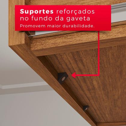 Imagem de Guarda-Roupa Casal 100% MDF 6 Portas e 4 Gavetas Espanha - Tudo de Móveis