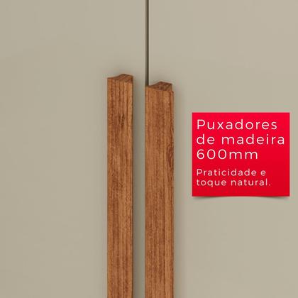 Imagem de Guarda-Roupa Casal 100% MDF 6 Portas e 4 Gavetas Espanha - Tudo de Móveis