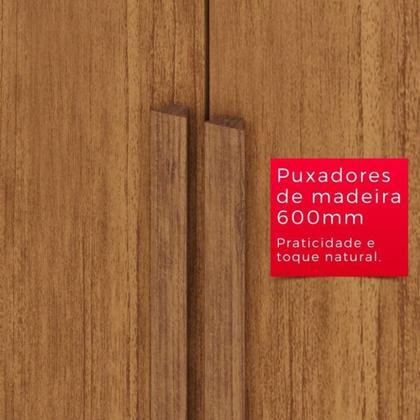 Imagem de Guarda-roupa Casal 100% Mdf 8 Portas E 4 Gavetas Heros Com Espelho- Tudo De Móveis Cinamomo