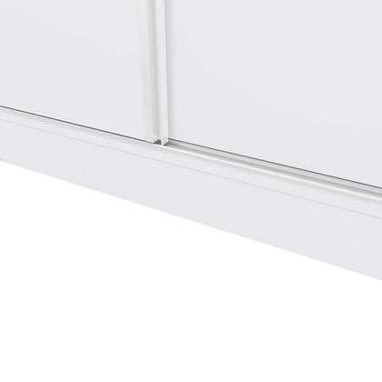 Imagem de Guarda-Roupa Casal 100% MDF Kappesberg 3 Portas de Correr 8 Gavetas Branco