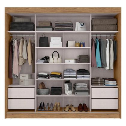 Imagem de Guarda Roupa Casal 100% MDF Toquio 2 Portas de Correr 4 Gavetas Espresso Móveis