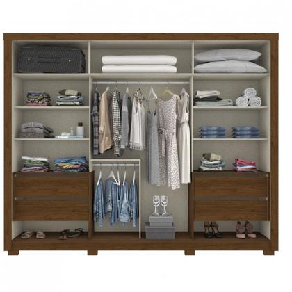 Imagem de Guarda Roupa Casal 2 Portas 4 Gavetas Palace Henn