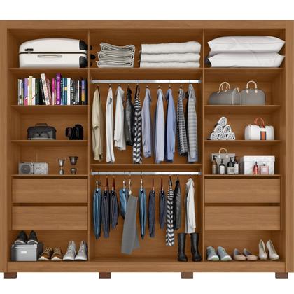 Imagem de Guarda-roupa Casal 2 Portas 4 Gavetas Premier