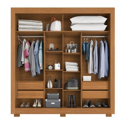 Imagem de Guarda-roupa Casal 2 Portas 4 Gavetas Titanium