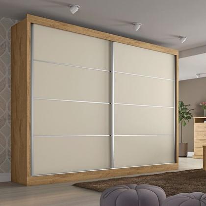 Imagem de Guarda Roupa Casal 2 Portas 4 Gavetas - Verona-Amêndoa - Made Marcs