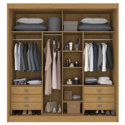 Imagem de Guarda Roupa Casal 2 Portas 6 Gavetas 100% Mdf Coliseu
