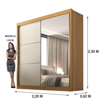 Imagem de Guarda Roupa Casal 2 Portas 6 Gavetas 100% Mdf Coliseu