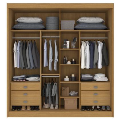 Imagem de Guarda Roupa Casal 2 Portas 6 Gavetas 100% Mdf Coliseu