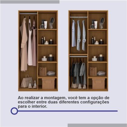 Imagem de Guarda Roupa Casal 2 Portas 6 Gavetas 100% Mdf Coliseu
