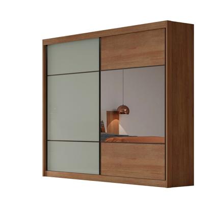 Imagem de Guarda Roupa Casal 2 Portas 6 Gavetas 100% MDF com Espelho Blumenau
