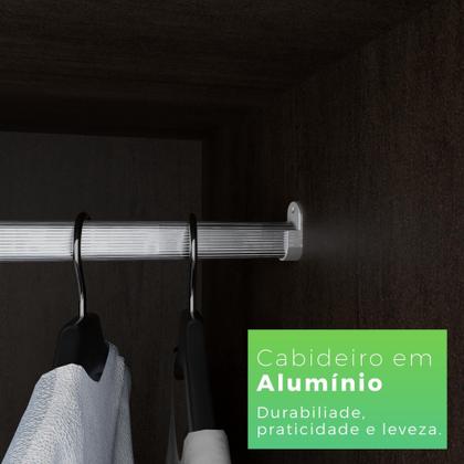 Imagem de Guarda Roupa Casal 2 Portas de Correr 3 Gavetas Búzios 100% MDF