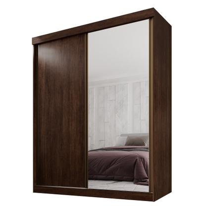 Imagem de Guarda Roupa Casal 2 Portas de Correr 3 Gavetas Búzios 100% MDF
