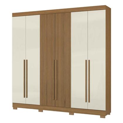 Imagem de Guarda Roupa Casal 2030230 Atacama Areia com Multiuso New 2000192 e Cômoda 2014148 Atacama - Aramóveis