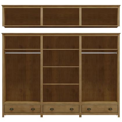 Imagem de Guarda Roupa Casal 261cm Com Espelho Lázio Freijó F07 - Mpozenato