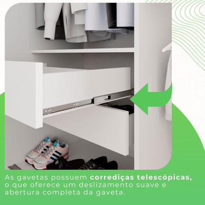 Guarda-Roupa Casal 3 Portas com Espelho Central e 4 Gavetas Costa Rica - Sallêto Móveis Imagem de Guarda-Roupa Casal 3 Portas com Espelho Central e 4 Gavetas Costa Rica
