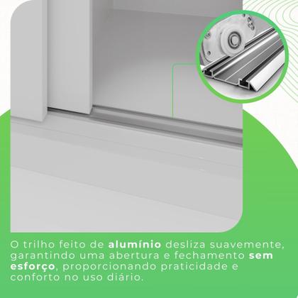 Guarda-Roupa Casal 3 Portas com Espelho Central e 4 Gavetas Costa Rica - Sallêto Móveis Imagem de Guarda-Roupa Casal 3 Portas com Espelho Central e 4 Gavetas Costa Rica